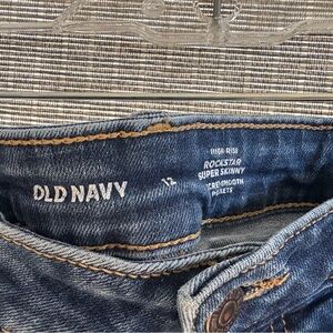 Old Navy Dark Blue Super Skinny High-Rise Jeans